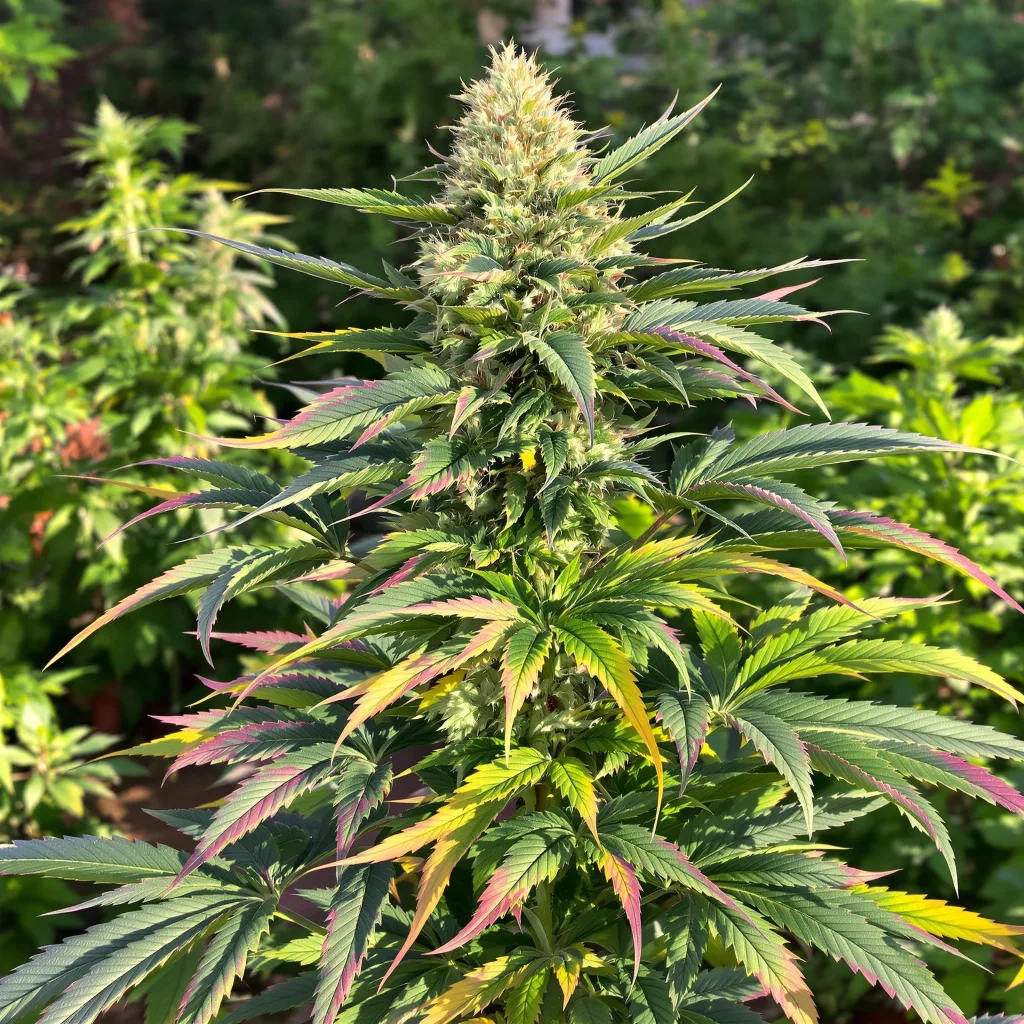 Platinum Bubba 74% indica / 26% sativa flower with visible trichomes
