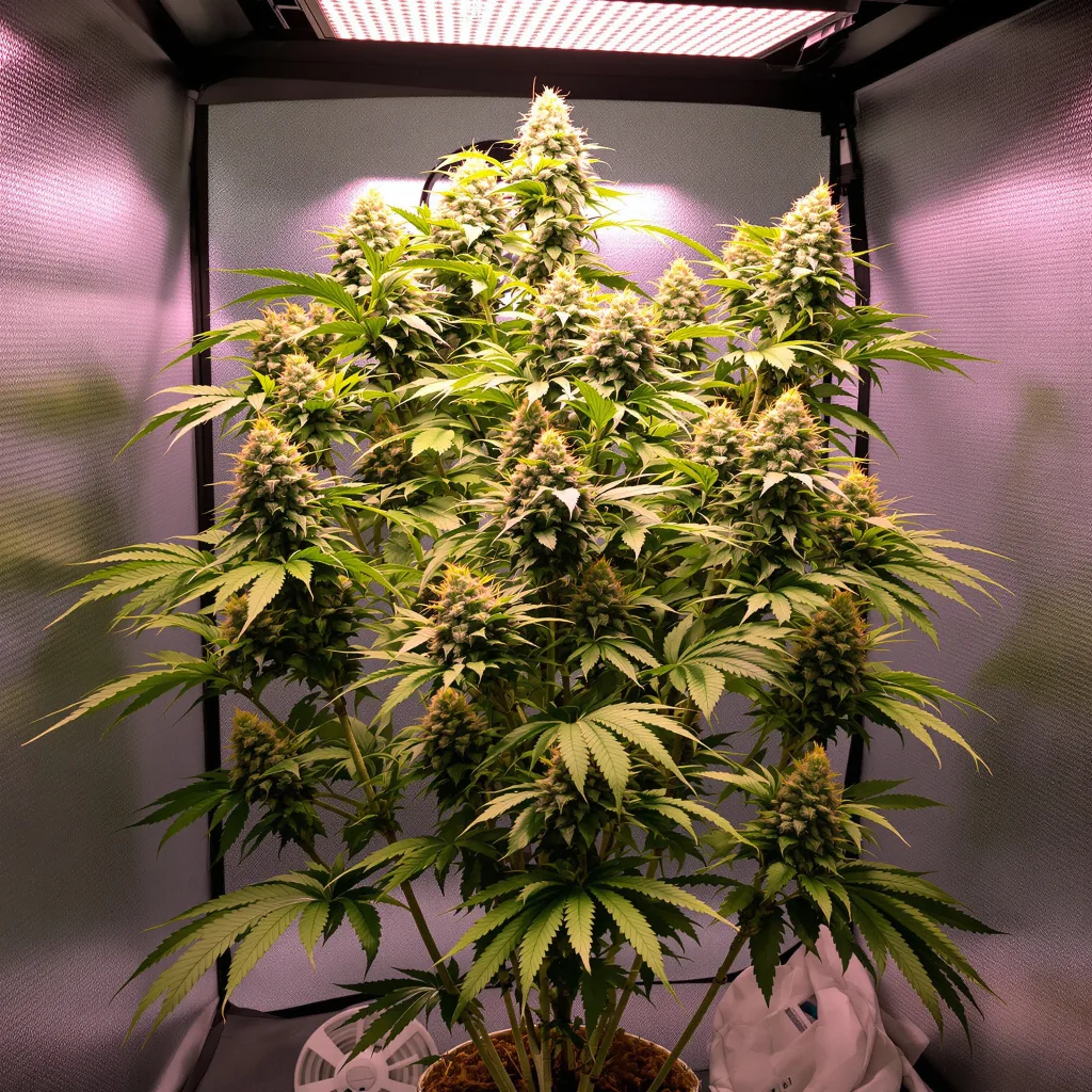 Pop Rox 42% indica / 58% sativa flower with visible trichomes