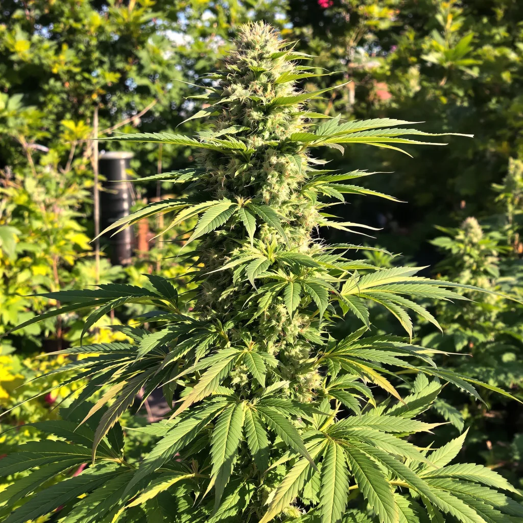 Pop Rox 42% indica / 58% sativa flower with visible trichomes