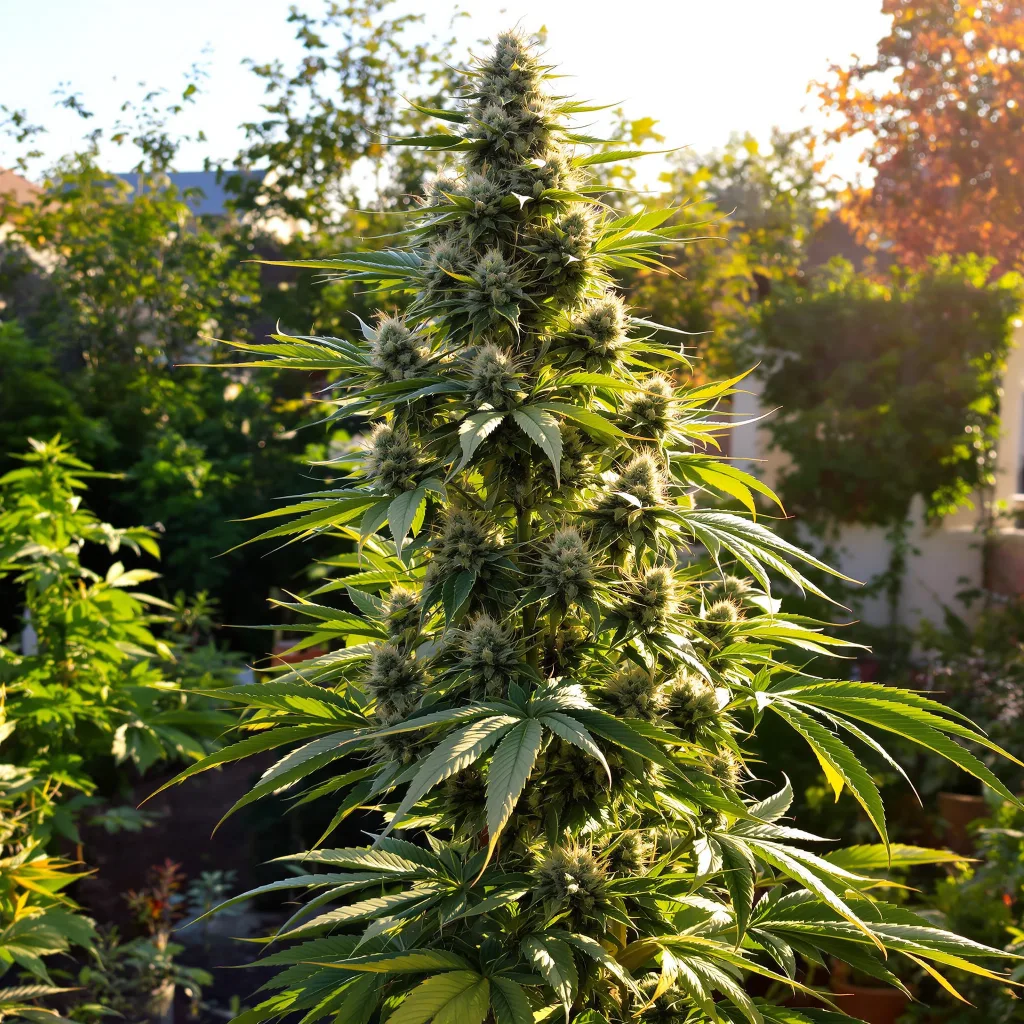 Power Kush 50% indica / 40% sativa flower with visible trichomes