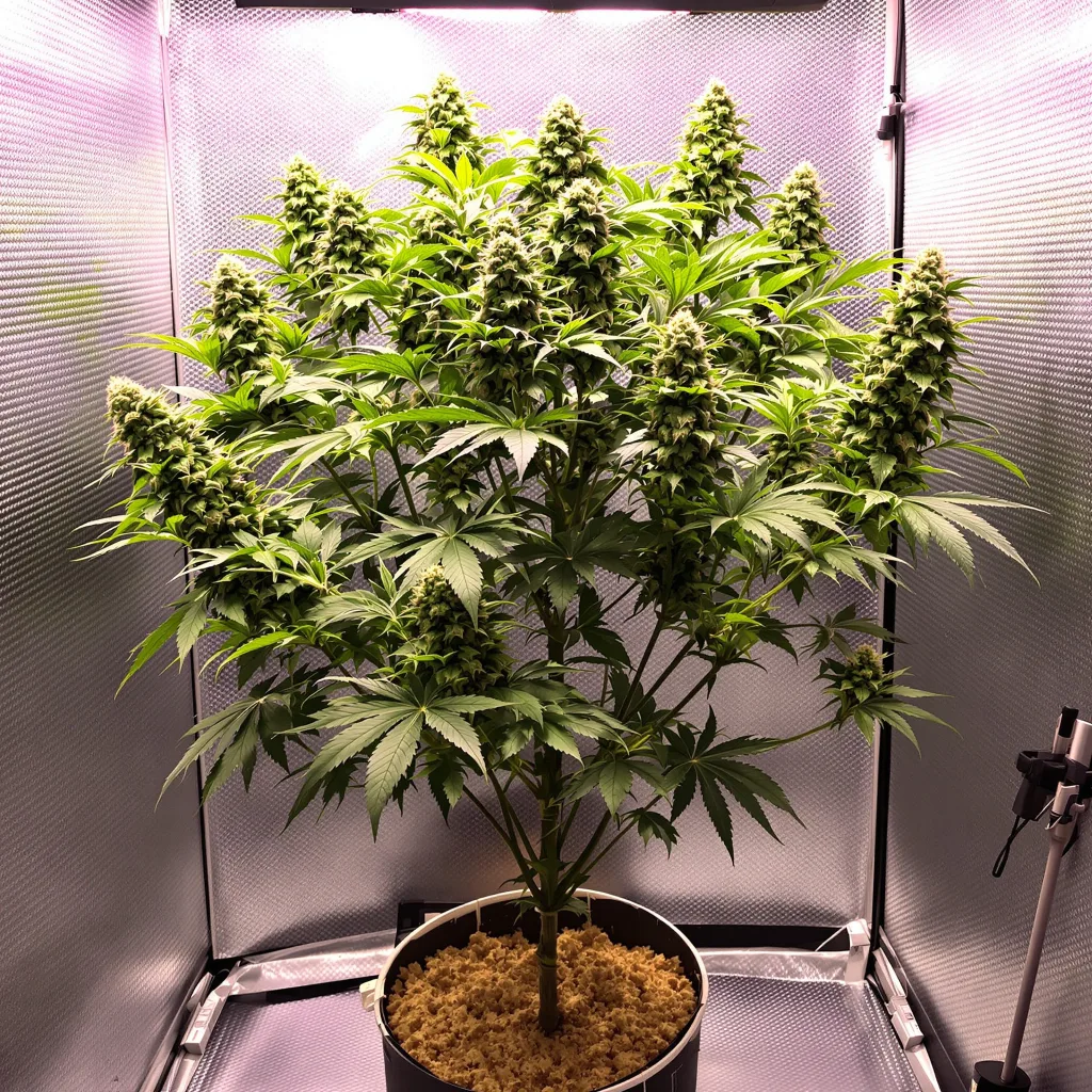 Pre-98 Bubba Kush 80% indica / 20% sativa flower with visible trichomes