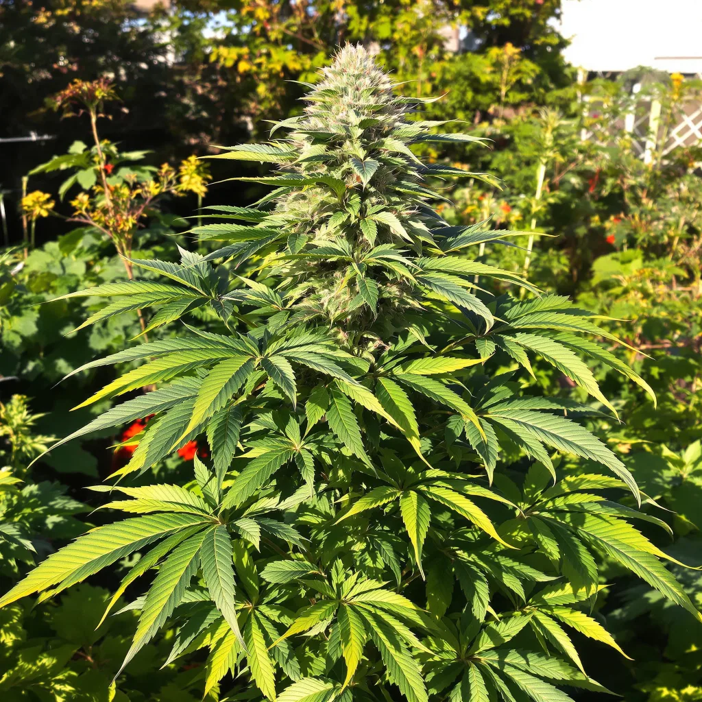 Puna Budder 70% indica / 30% sativa flower with visible trichomes