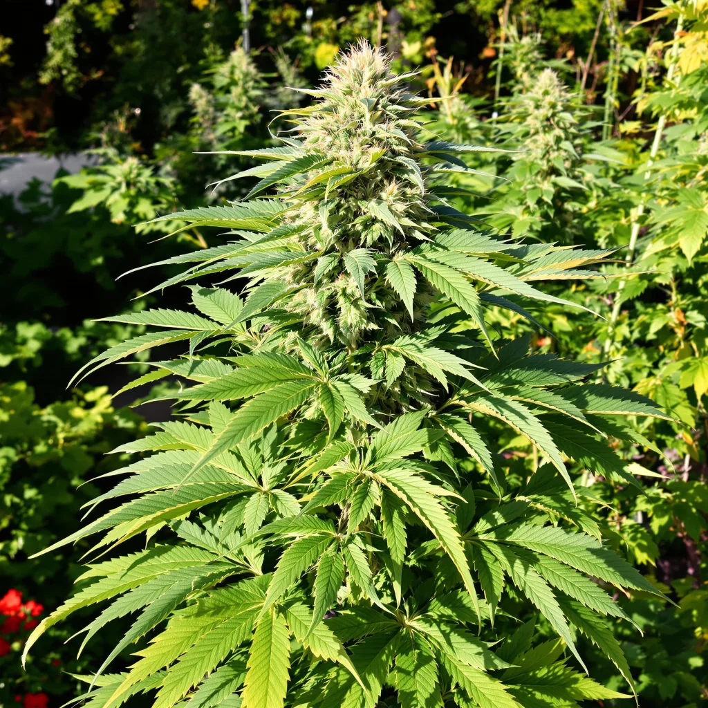 Pure Kush 70% indica / 30% sativa flower with visible trichomes