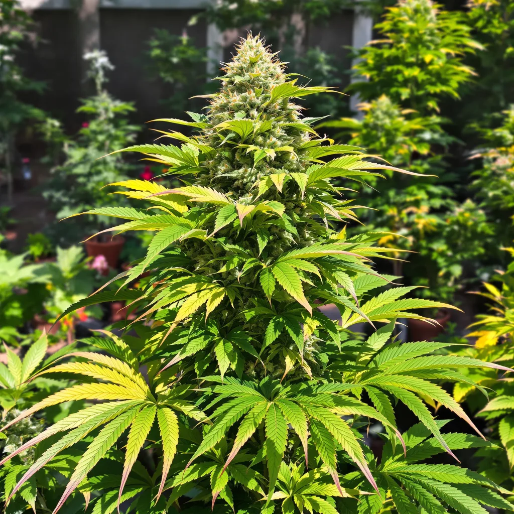 Pure OG 86% indica / 14% sativa flower with visible trichomes