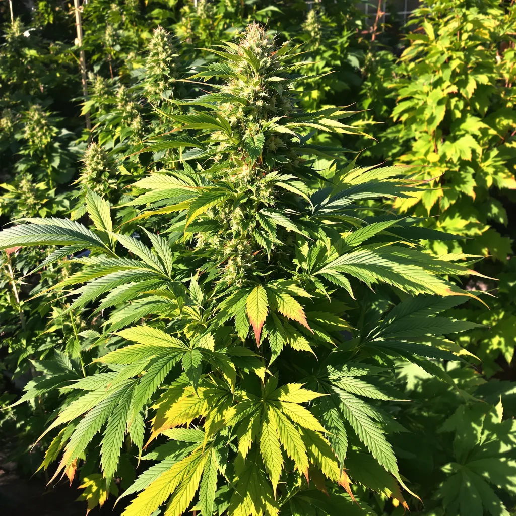Purple Arrow 79% indica / 21% sativa flower with visible trichomes