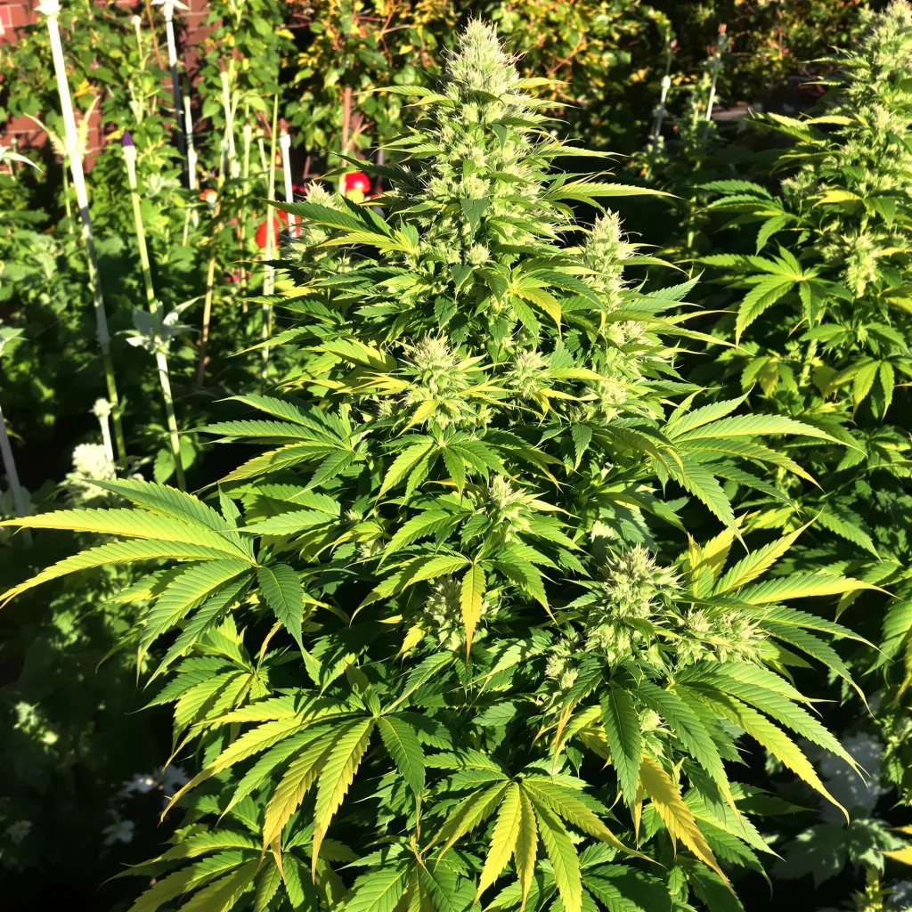 Purple Arrow 79% indica / 21% sativa flower with visible trichomes