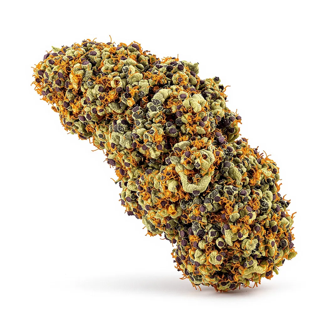 Purple Berry cannabis plant in flowering stage — 60-100 cm autoflower