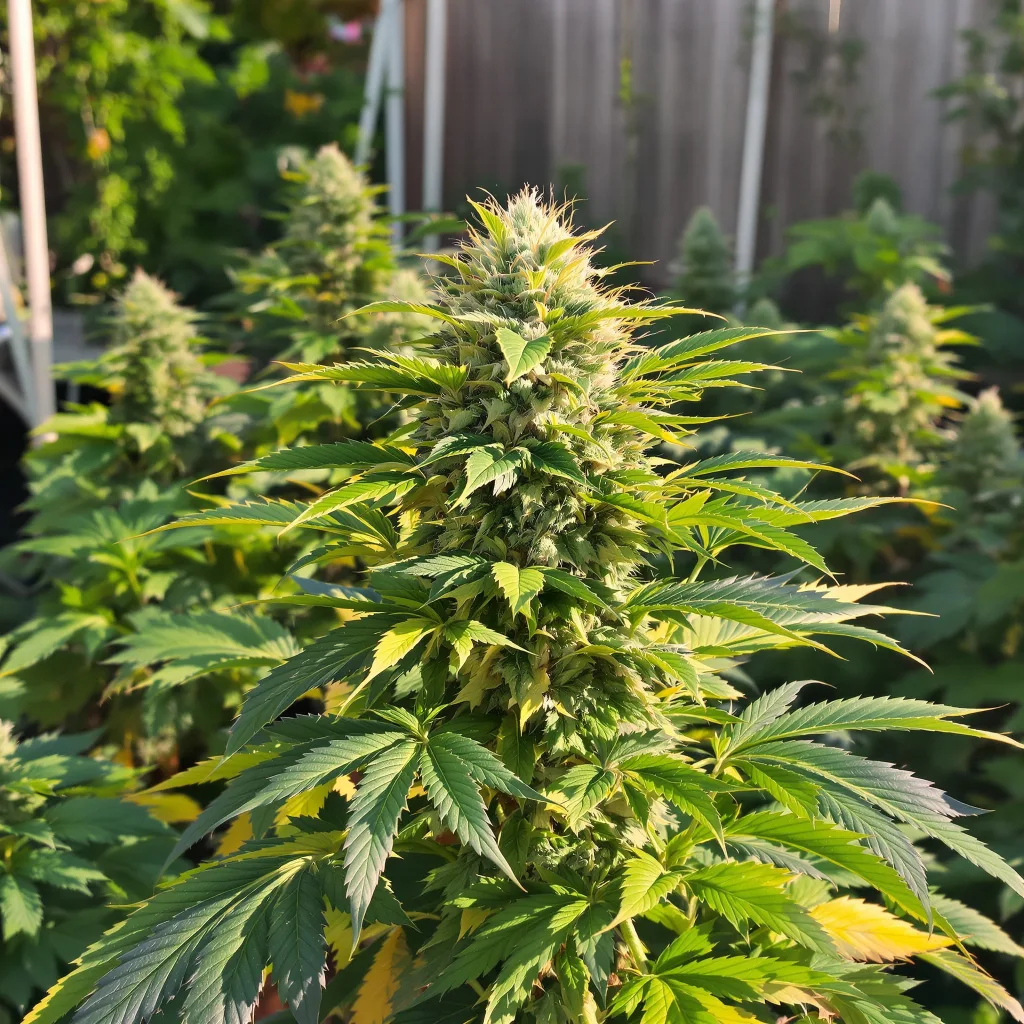 Purple Candy 77% indica / 23% sativa flower with visible trichomes