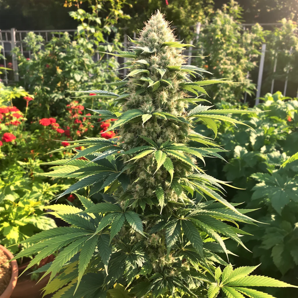 Purple Lemonade 55% indica / 45% sativa flower with visible trichomes