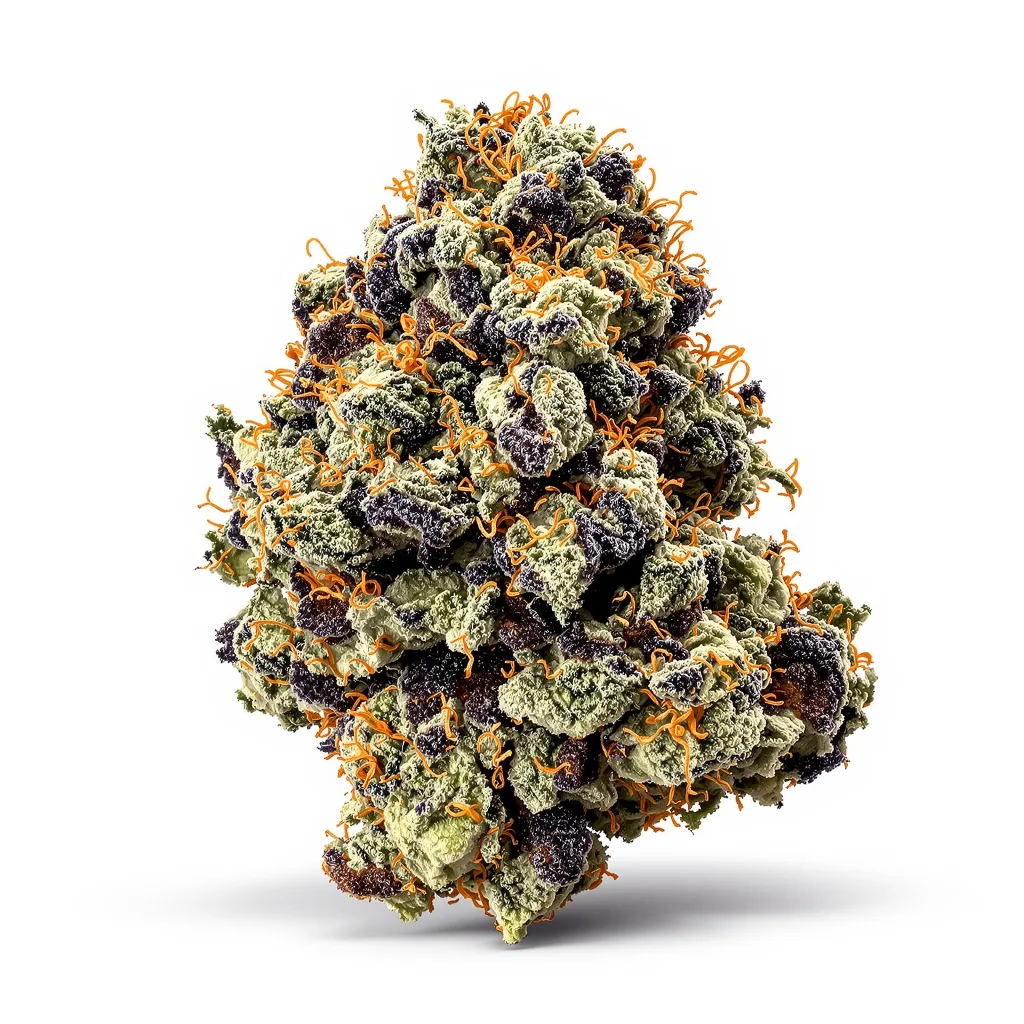 Purple OG Kush cannabis plant in flowering stage — 90-130 cm feminised
