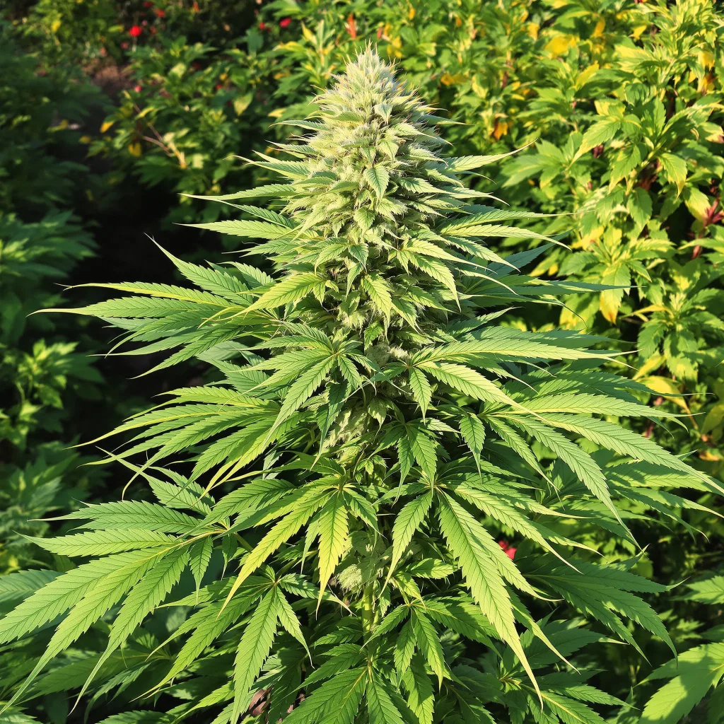Purple Sage 86% indica / 14% sativa flower with visible trichomes