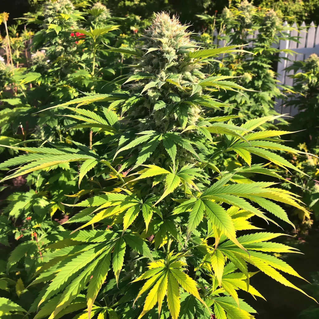 Purple Star 68% indica / 32% sativa flower with visible trichomes