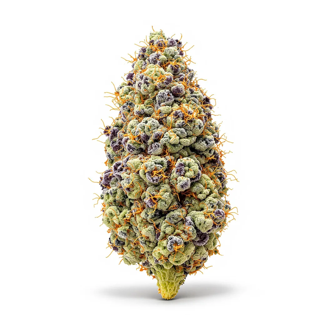 Purple Voodoo cannabis plant in flowering stage — 60-100 cm autoflower