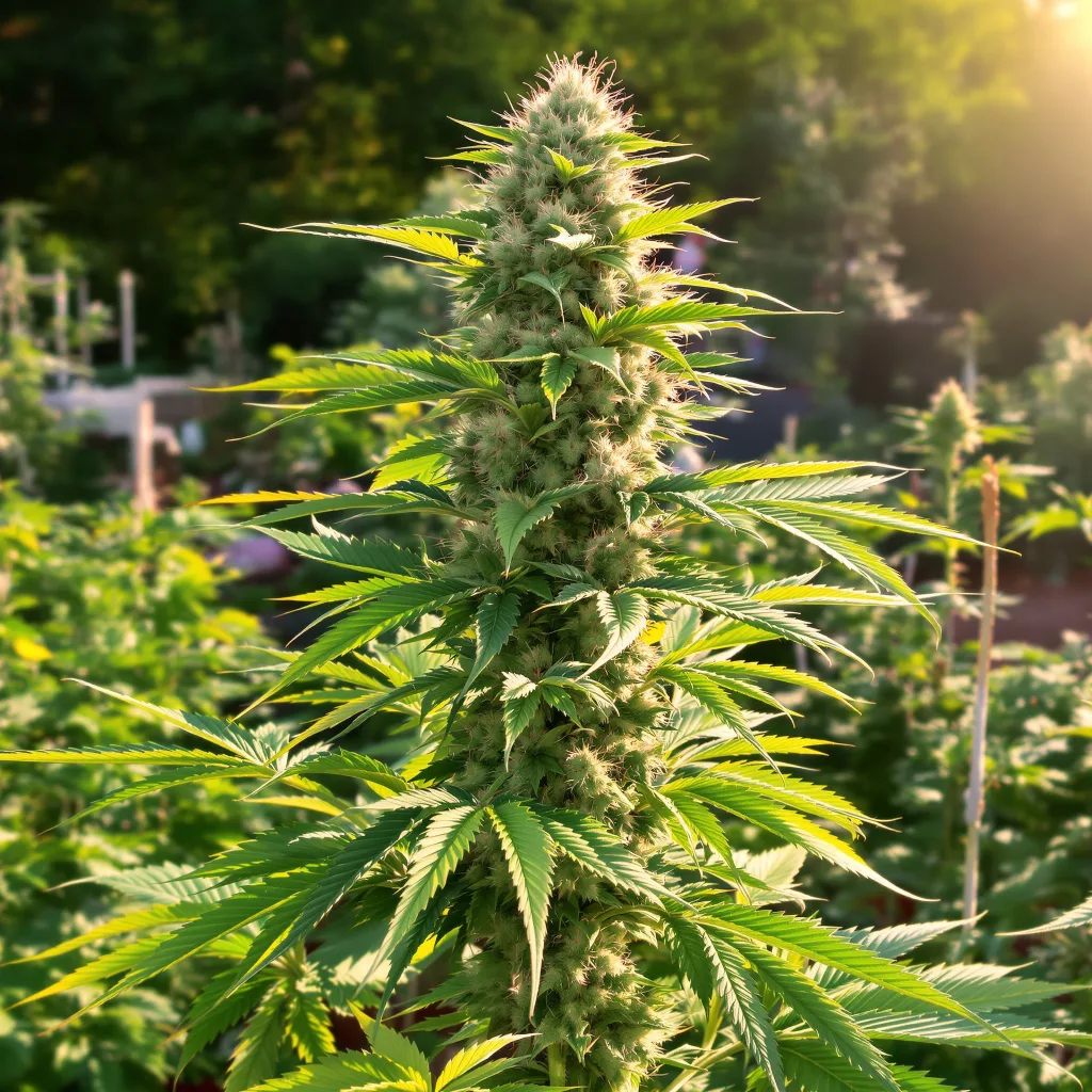 Purple Voodoo 54% indica / 46% sativa flower with visible trichomes