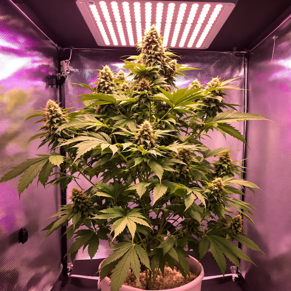 Rainbow Jones 76% indica / 24% sativa flower with visible trichomes