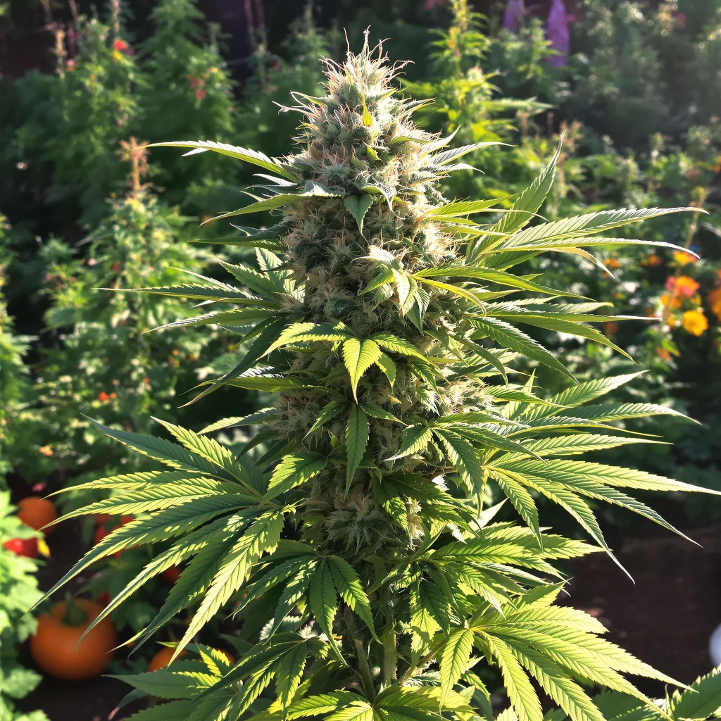 Raisinberry 87% indica / 13% sativa flower with visible trichomes