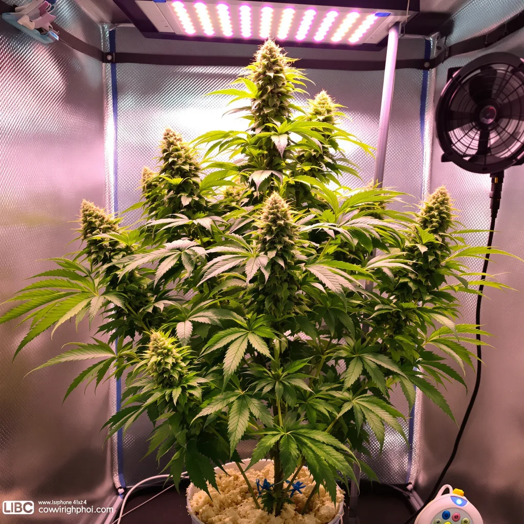 Raisinberry 87% indica / 13% sativa flower with visible trichomes