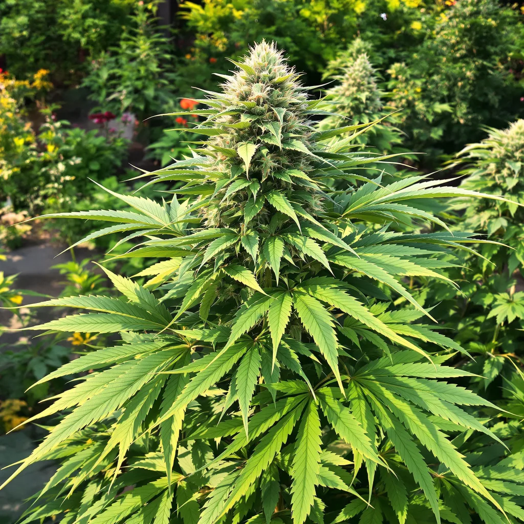 Raisinberry 87% indica / 13% sativa flower with visible trichomes