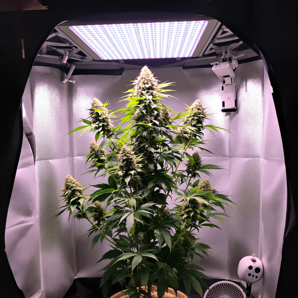 Rare Dankness #1 57% indica / 43% sativa flower with visible trichomes