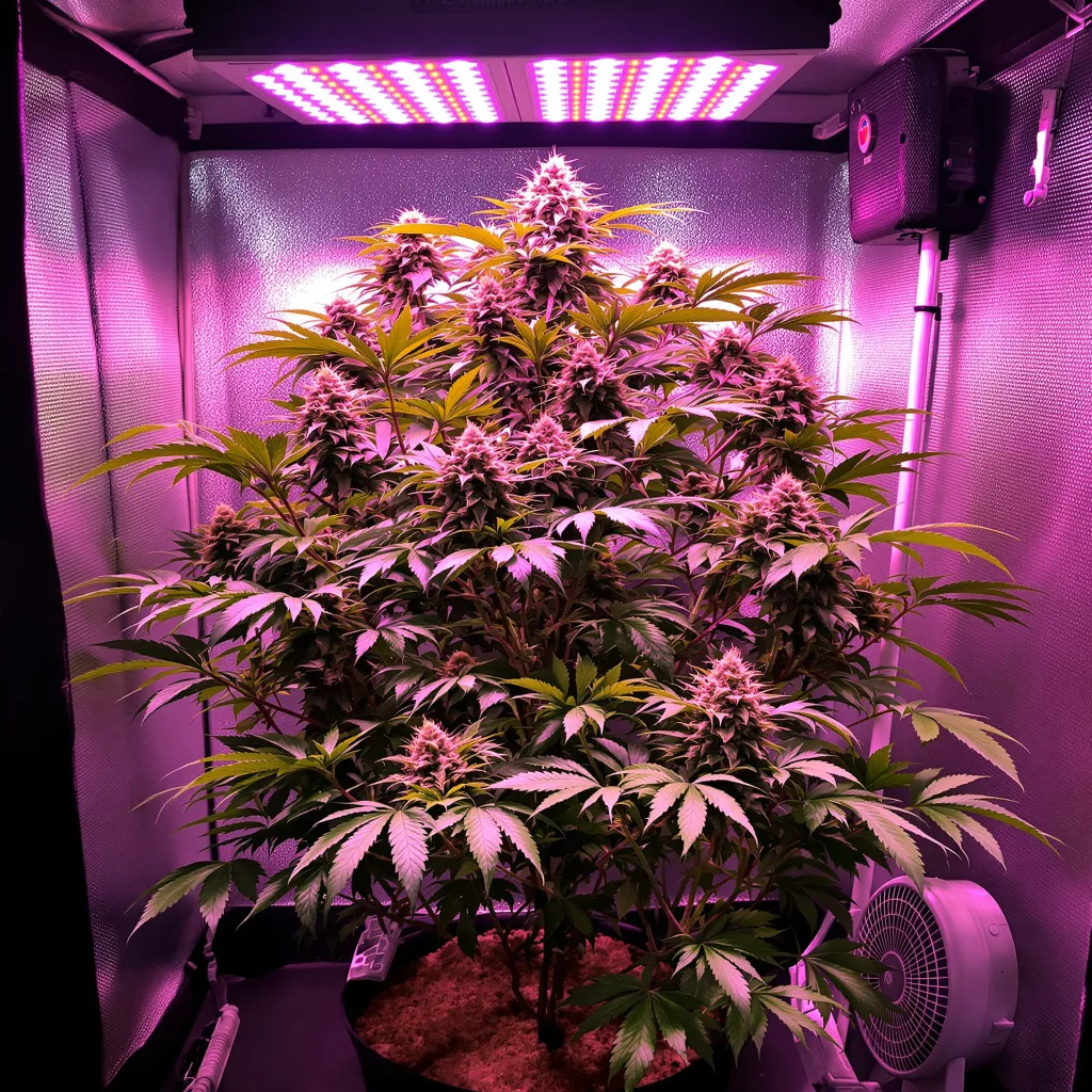 Rare Darkness 80% indica / 20% sativa flower with visible trichomes