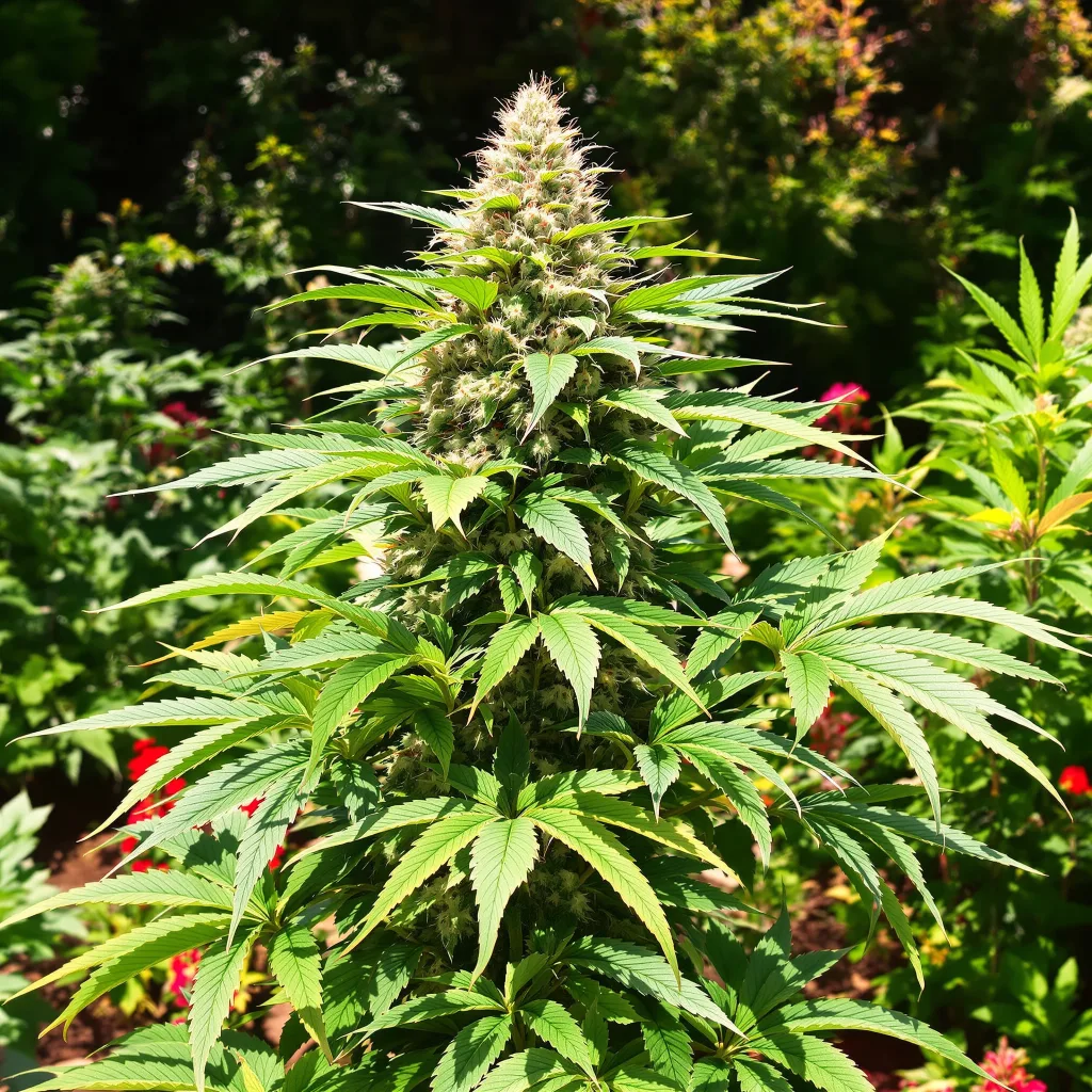 Rare Darkness 80% indica / 20% sativa flower with visible trichomes