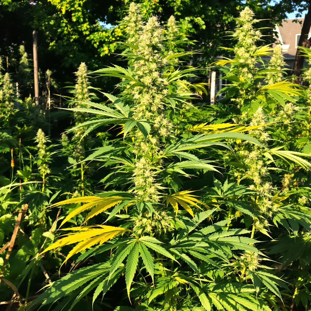 Raspberry Cough Kush 21% indica / 79% sativa flower with visible trichomes