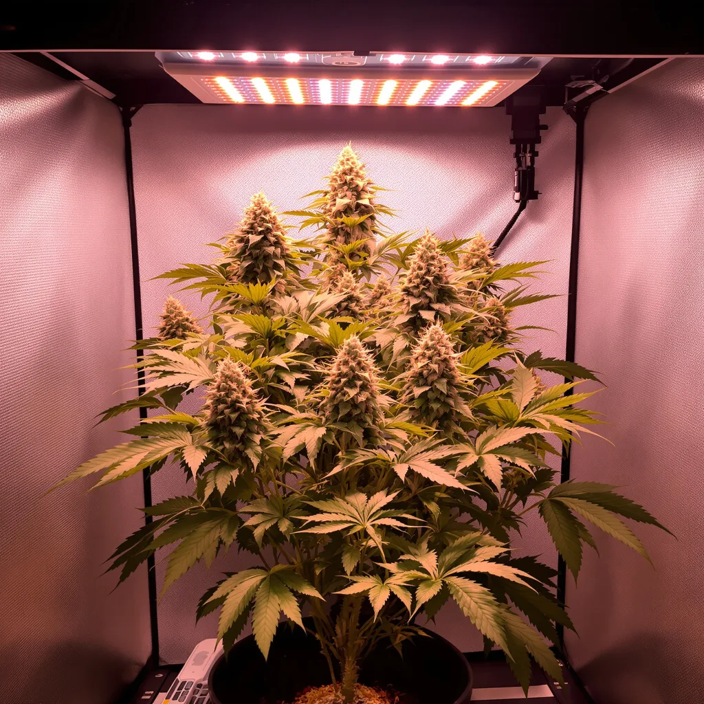 Ray Charles 72% indica / 28% sativa flower with visible trichomes