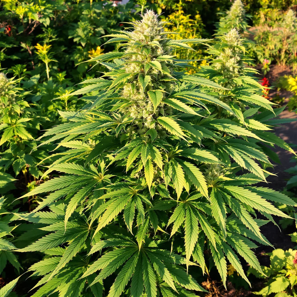 Ray Charles 72% indica / 28% sativa flower with visible trichomes