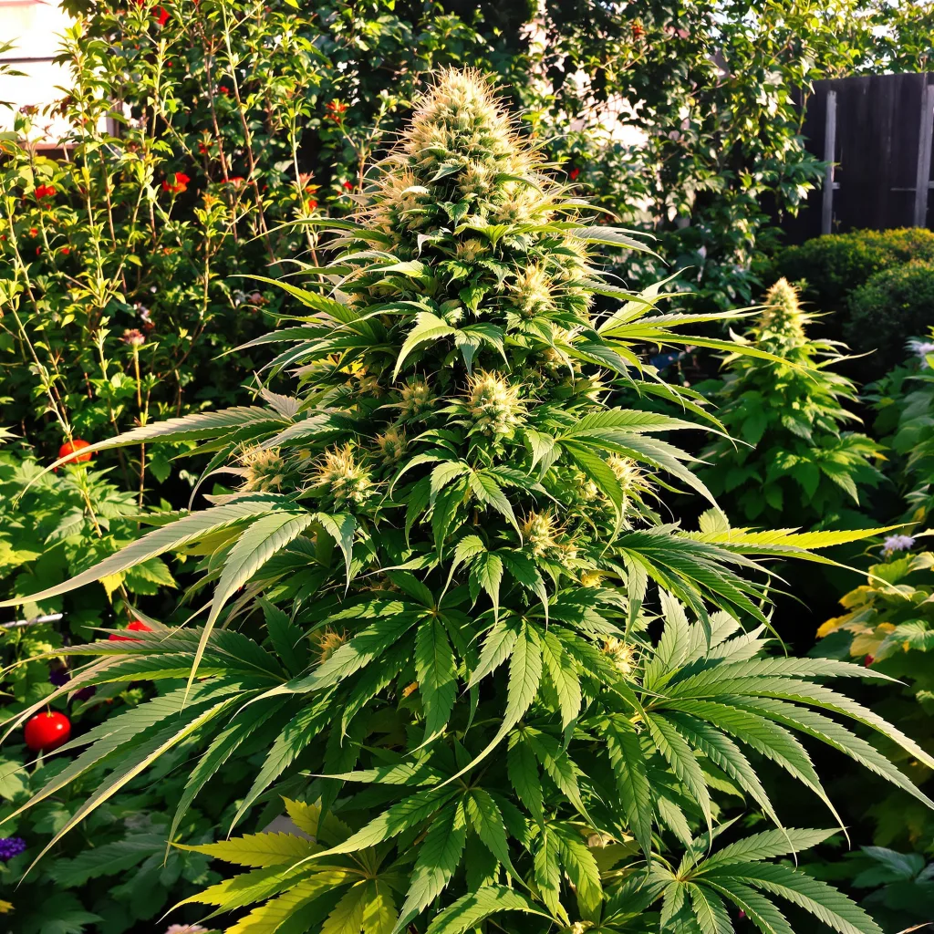 Red Bruce 84% indica / 16% sativa flower with visible trichomes