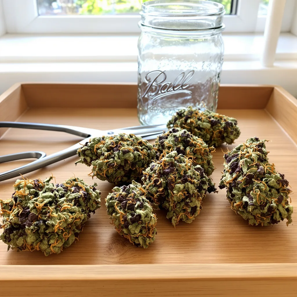 Remedy 68% indica / 32% sativa flower with visible trichomes