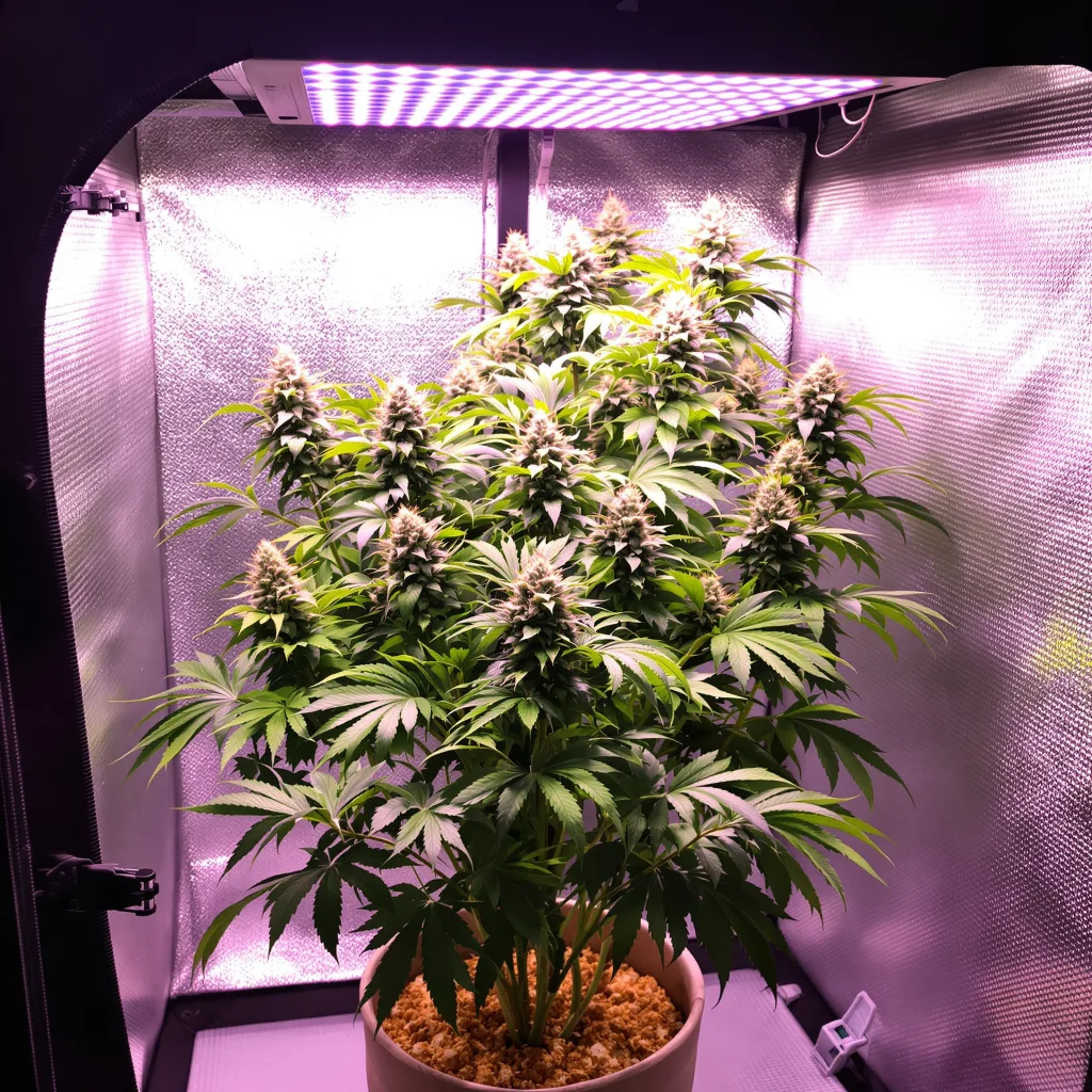 Remedy 68% indica / 32% sativa flower with visible trichomes