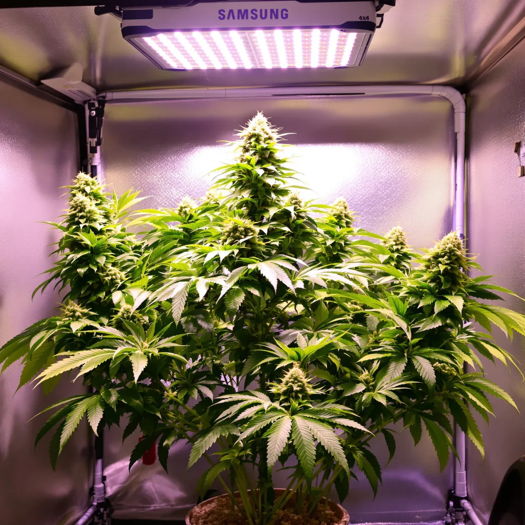 Remo Chemo 88% indica / 12% sativa flower with visible trichomes