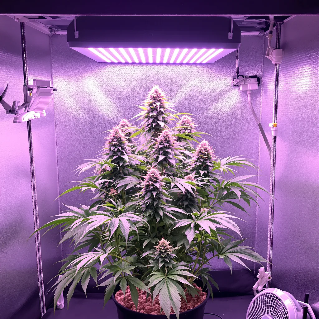 Reserve L.A.K. Federal 77% indica / 23% sativa flower with visible trichomes