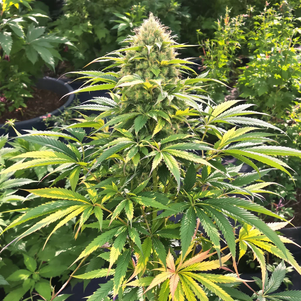 Royal Kush 70% indica / 20% sativa flower with visible trichomes