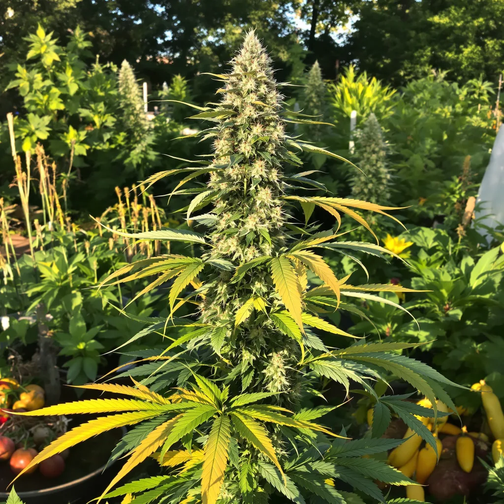 Sasquatch 35% indica / 65% sativa flower with visible trichomes