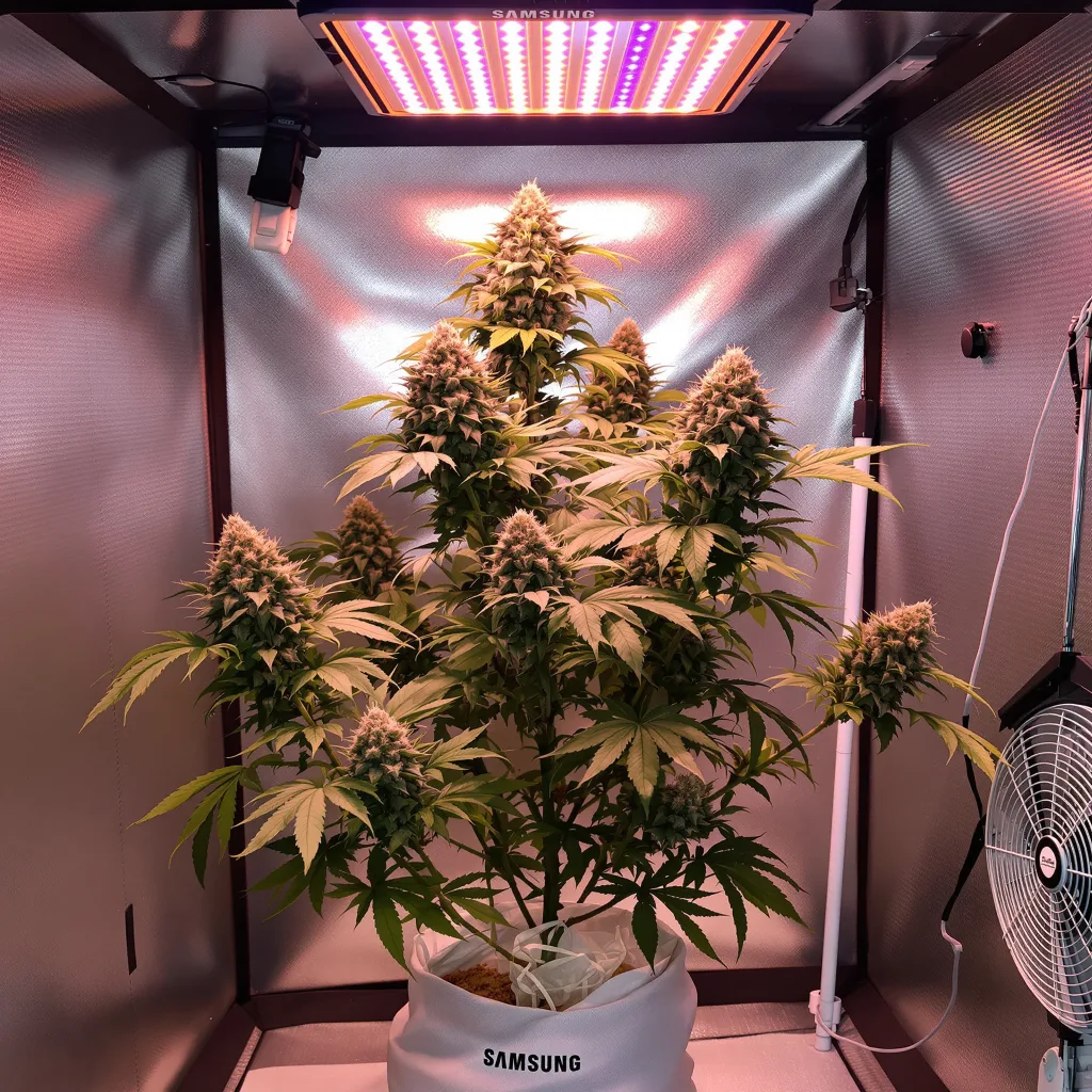 Scooby Snacks 60% indica / 40% sativa flower with visible trichomes