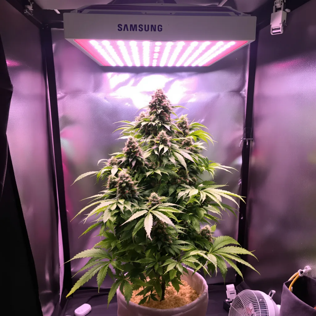 Scott's OG 80% indica / 20% sativa flower with visible trichomes