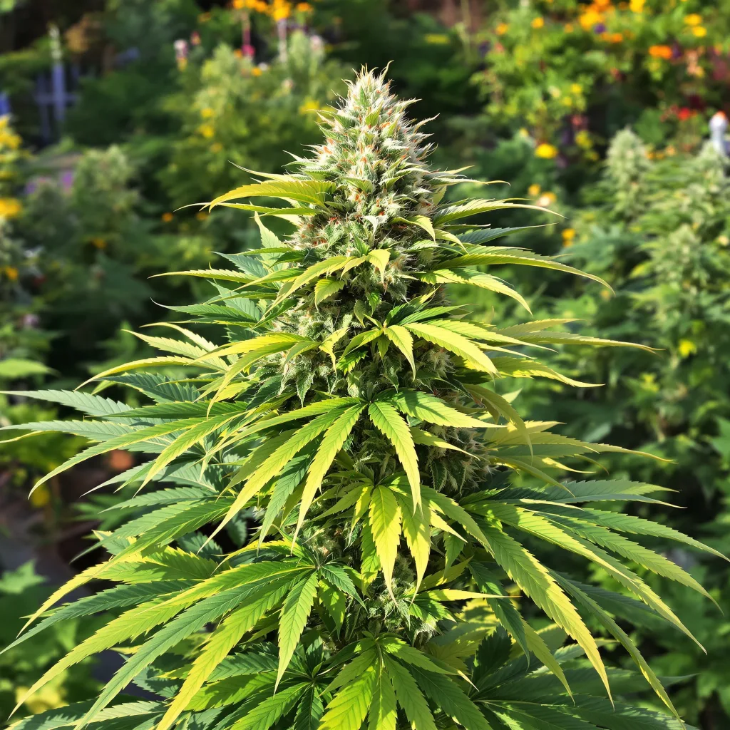 Scott's OG 80% indica / 20% sativa flower with visible trichomes