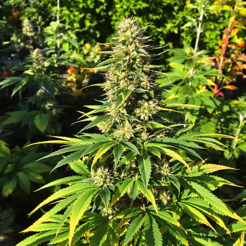 SFV OG 90% indica / 10% sativa flower with visible trichomes
