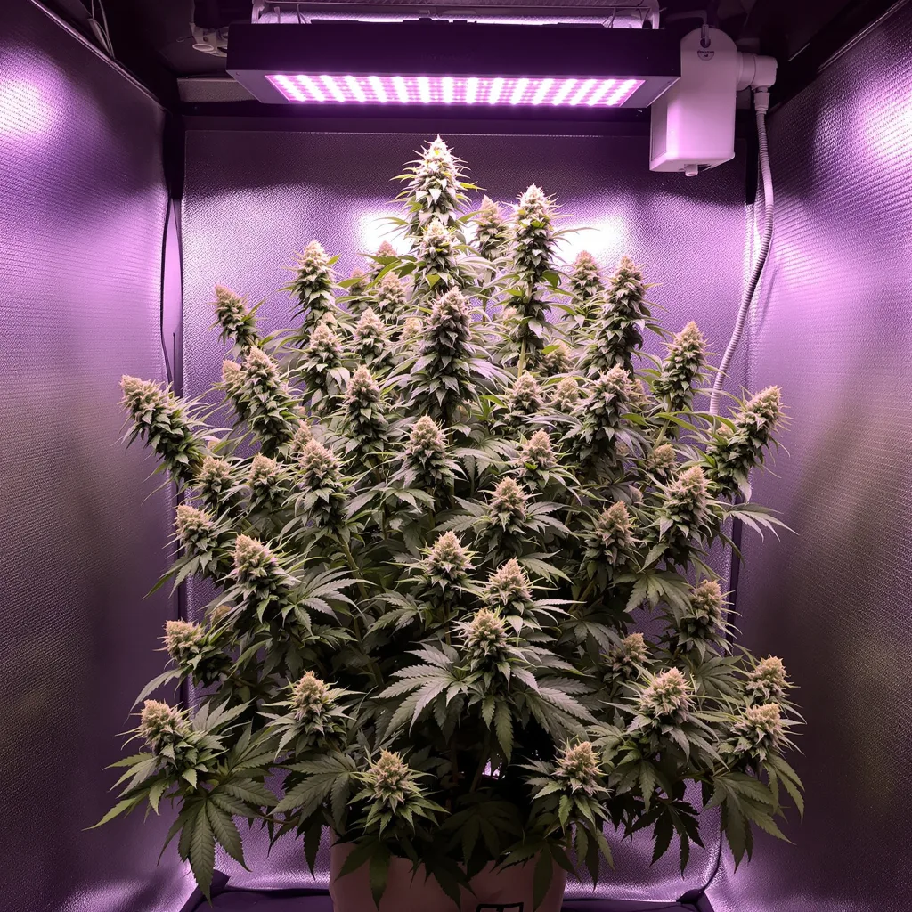 Shark Bite 61% indica / 39% sativa flower with visible trichomes