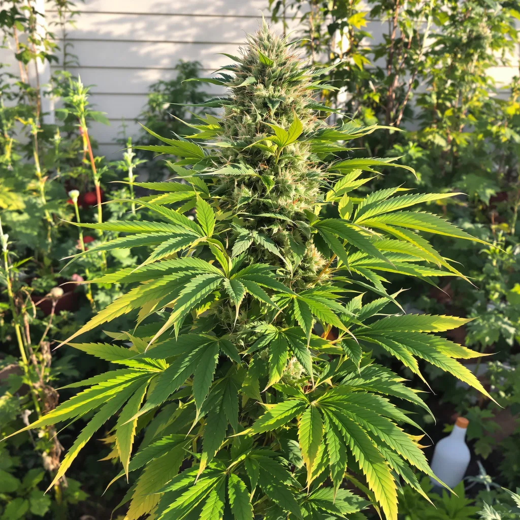 Shark Shock 80% indica / 20% sativa flower with visible trichomes
