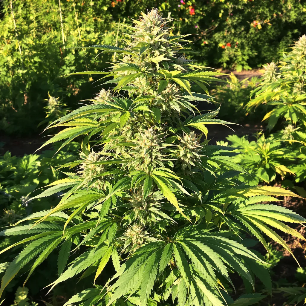 Shishkaberry 80% indica / 20% sativa flower with visible trichomes