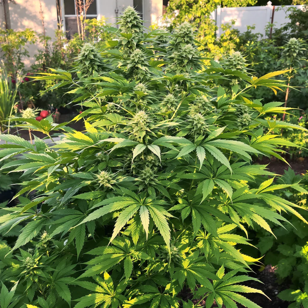 Shoreline 81% indica / 19% sativa flower with visible trichomes