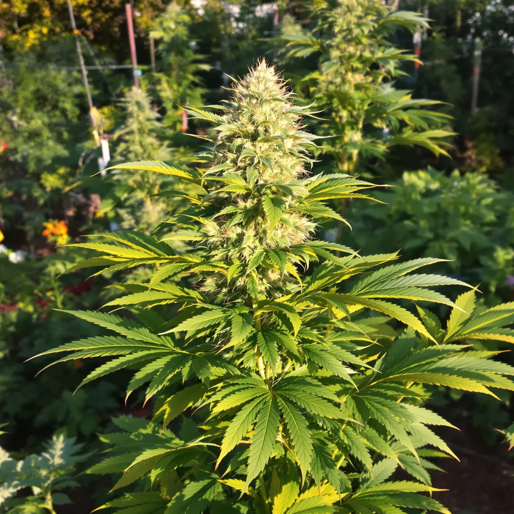 Shoreline 81% indica / 19% sativa flower with visible trichomes