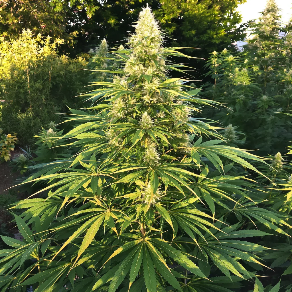 Silver Haze 10% indica / 90% sativa flower with visible trichomes