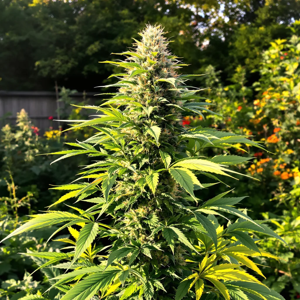 Silver Kush 25% indica / 65% sativa flower with visible trichomes