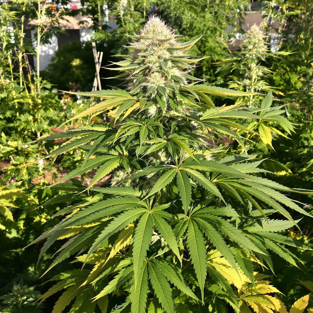 Silverback Gorilla 74% indica / 26% sativa flower with visible trichomes