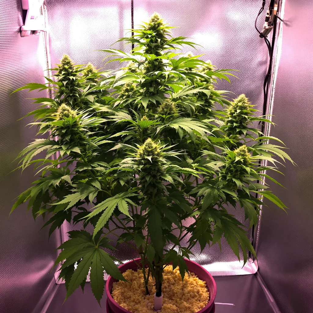 Skywalker Alien 87% indica / 13% sativa flower with visible trichomes