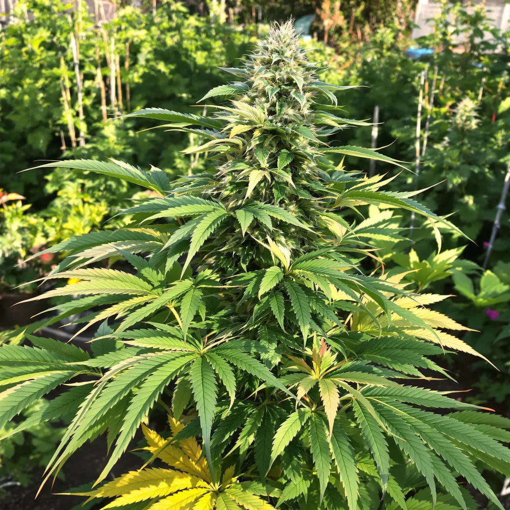Skywalker Alien 87% indica / 13% sativa flower with visible trichomes