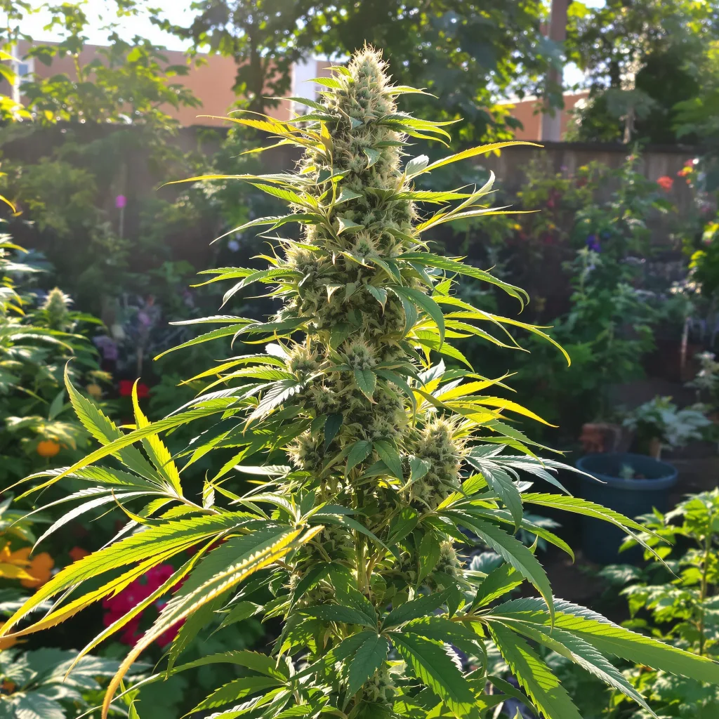 Smelliot 47% indica / 53% sativa flower with visible trichomes
